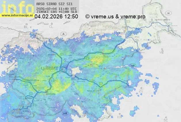 Radarska karta padavin