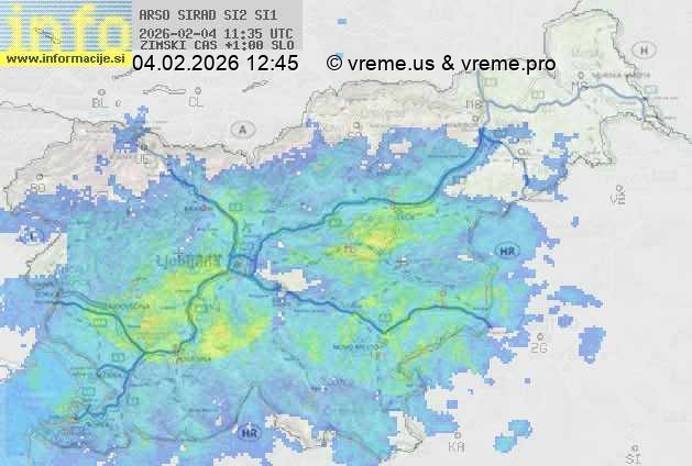 Radarska karta padavin