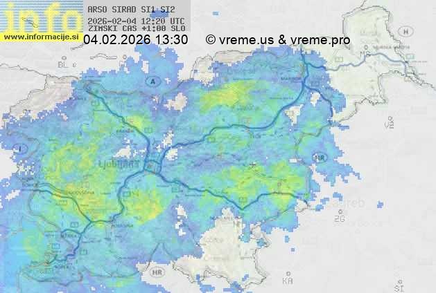 Radarska karta padavin