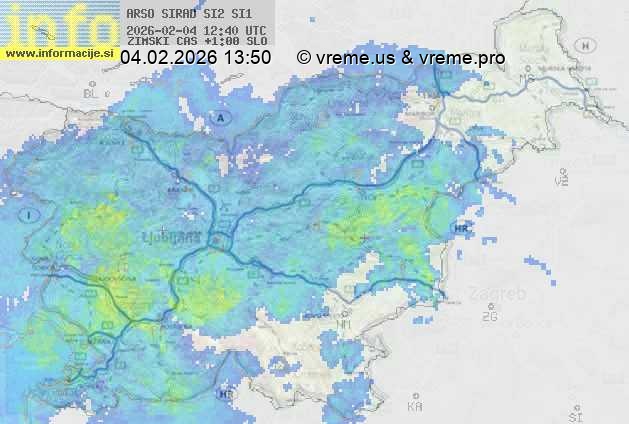 Radarska karta padavin