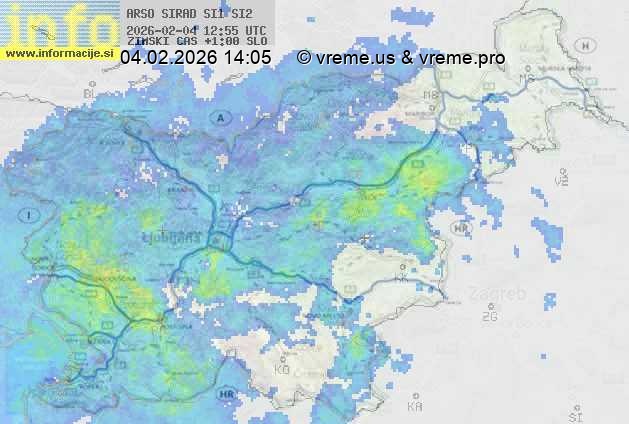 Radarska karta padavin