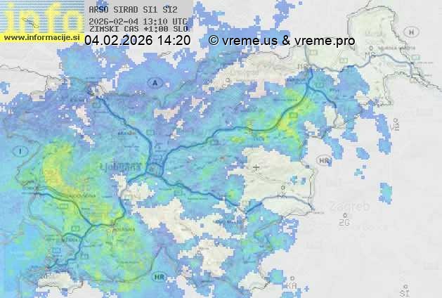 Radarska karta padavin