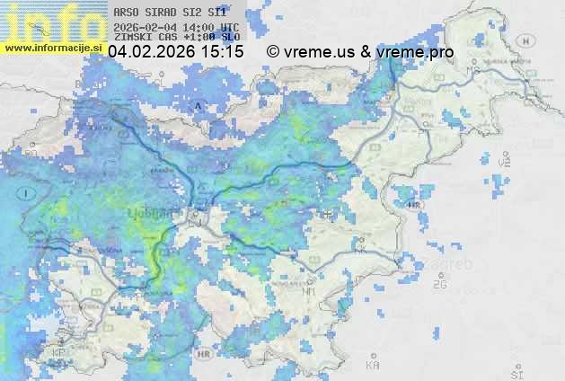 Radarska karta padavin