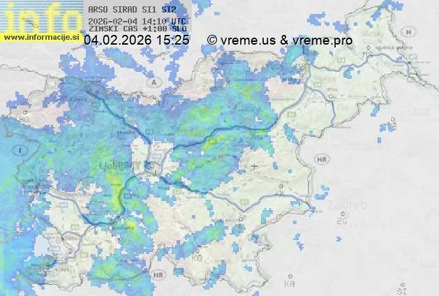 Radarska karta padavin