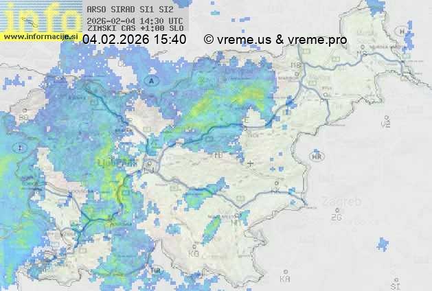 Radarska karta padavin