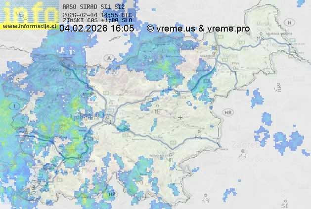 Radarska karta padavin