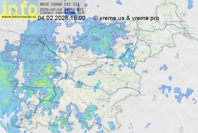 Radarska karta padavin