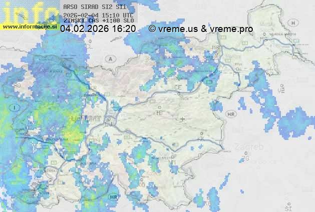 Radarska karta padavin