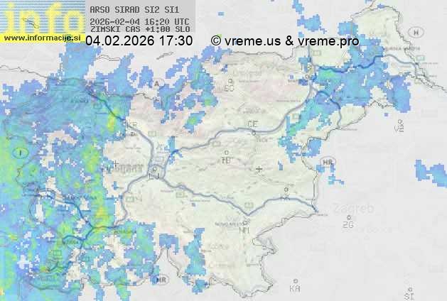 Radarska karta padavin