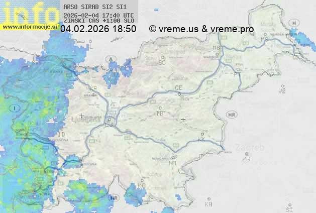 Radarska karta padavin