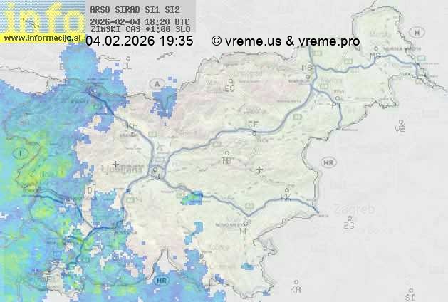 Radarska karta padavin