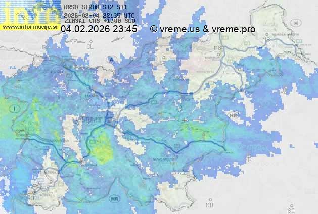 Radarska karta padavin