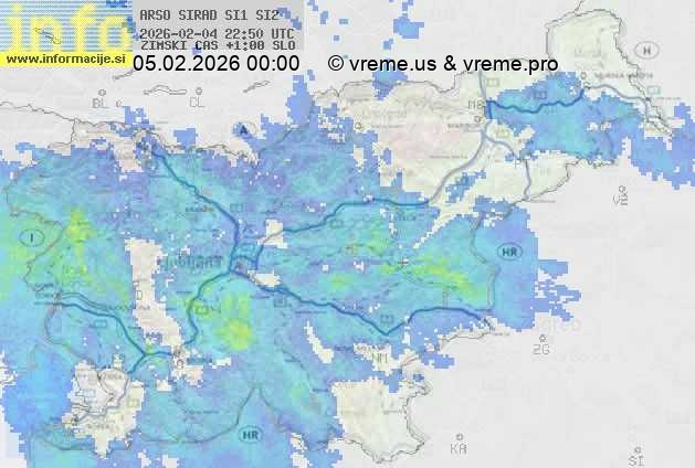 Radarska karta padavin