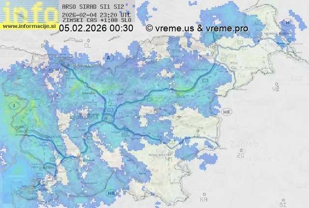 Radarska karta padavin
