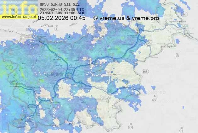 Radarska karta padavin