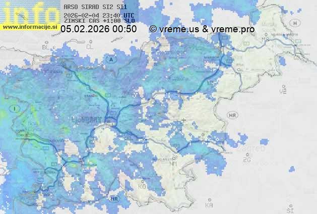 Radarska karta padavin