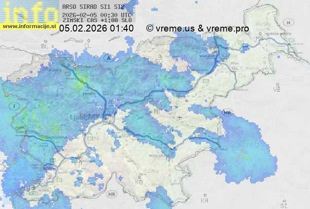 Radarska karta padavin