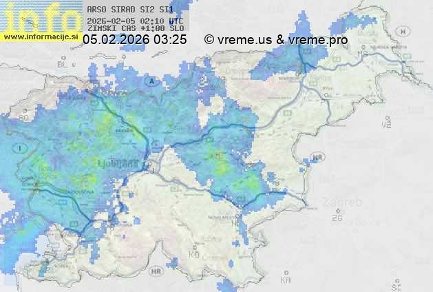 Radarska karta padavin