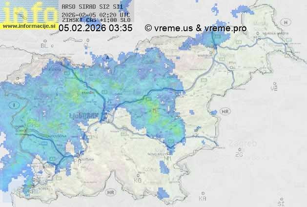 Radarska karta padavin