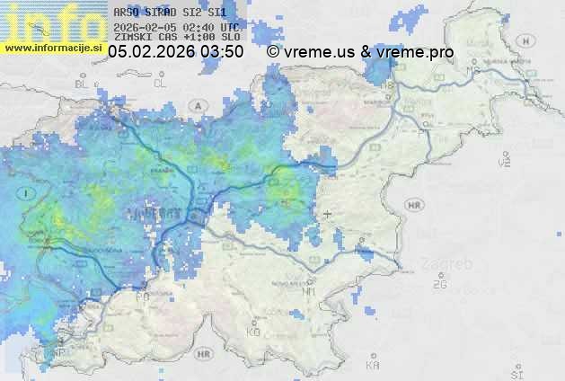 Radarska karta padavin
