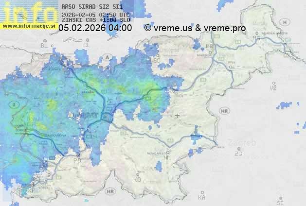 Radarska karta padavin