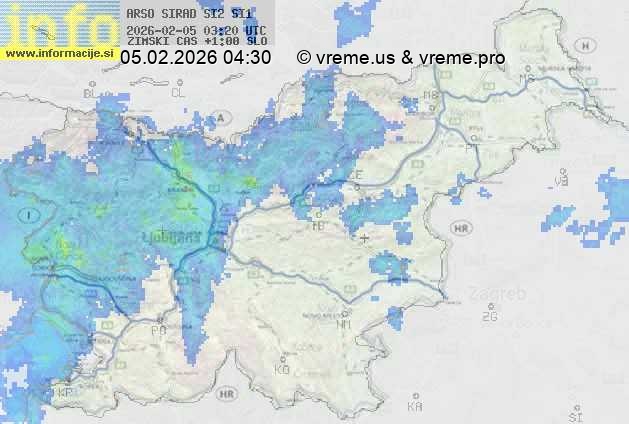 Radarska karta padavin