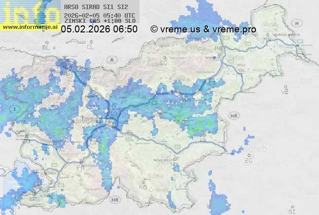 Radarska karta padavin