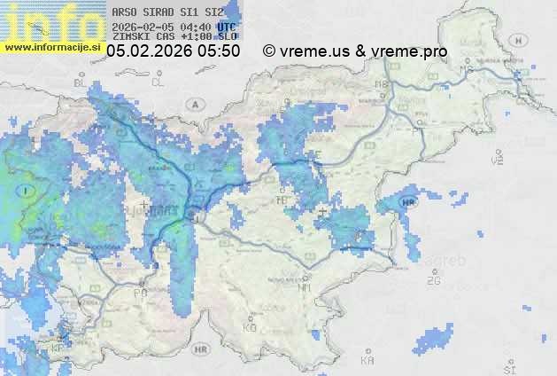 Radarska karta padavin