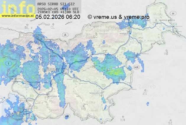 Radarska karta padavin