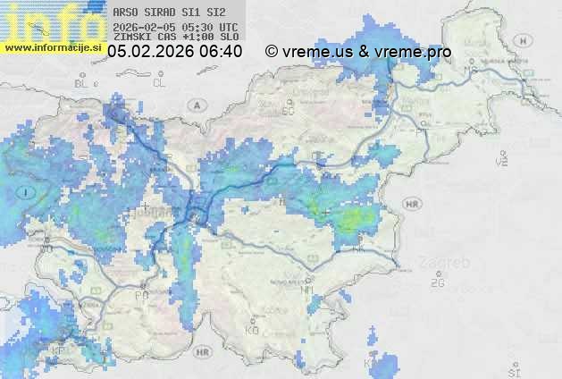 Radarska karta padavin