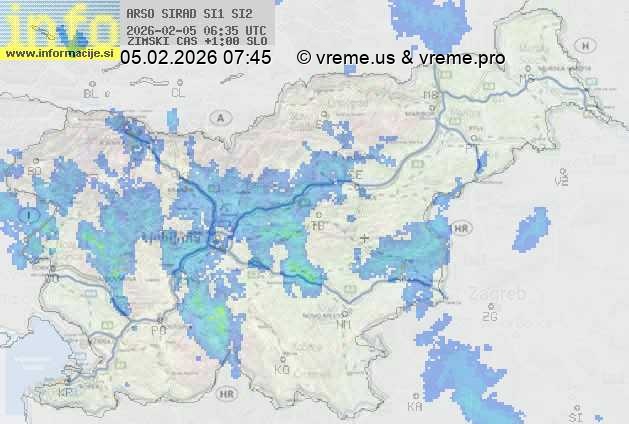 Radarska karta padavin