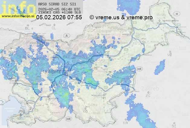 Radarska karta padavin