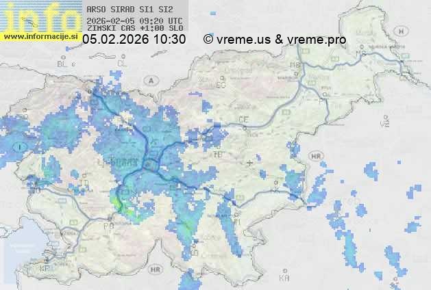 Radarska karta padavin