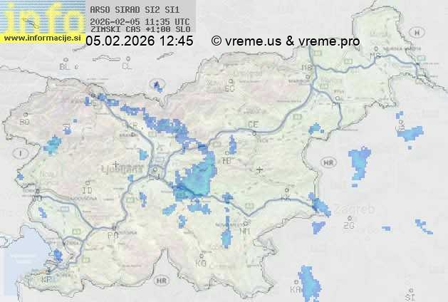 Radarska karta padavin