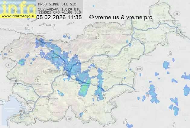 Radarska karta padavin