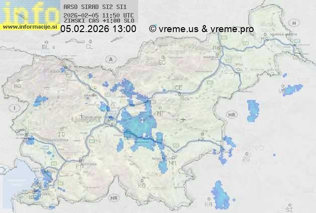 Radarska karta padavin