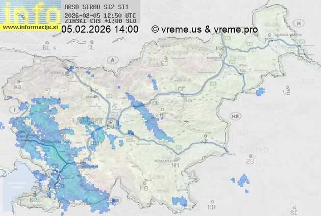 Radarska karta padavin