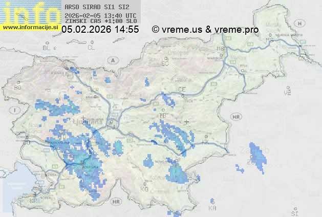 Radarska karta padavin