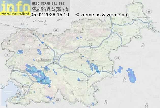 Radarska karta padavin