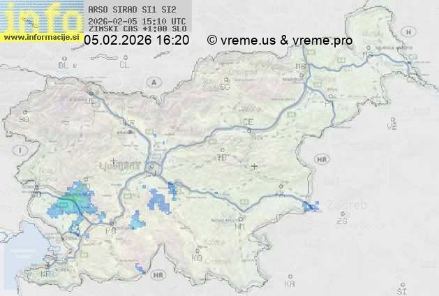 Radarska karta padavin