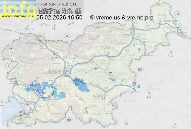 Radarska karta padavin