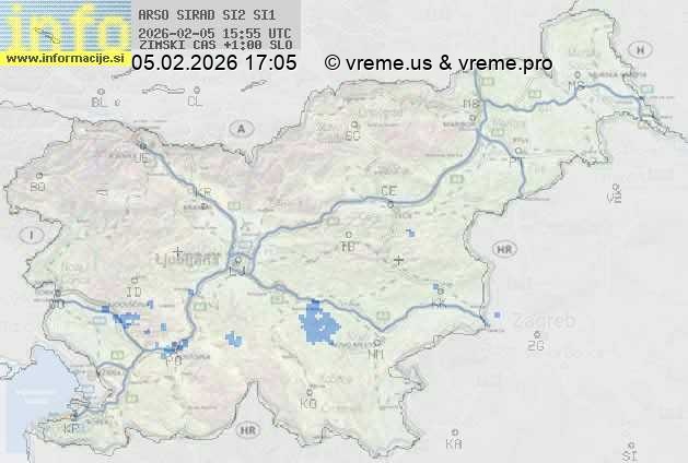 Radarska karta padavin