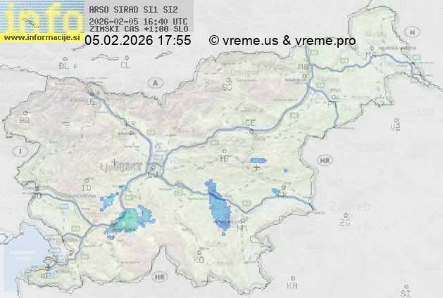 Radarska karta padavin