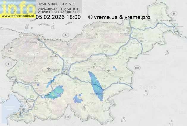 Radarska karta padavin