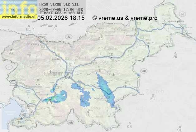 Radarska karta padavin
