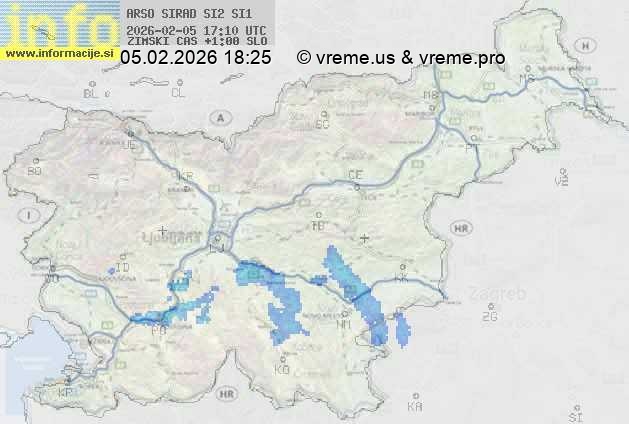 Radarska karta padavin