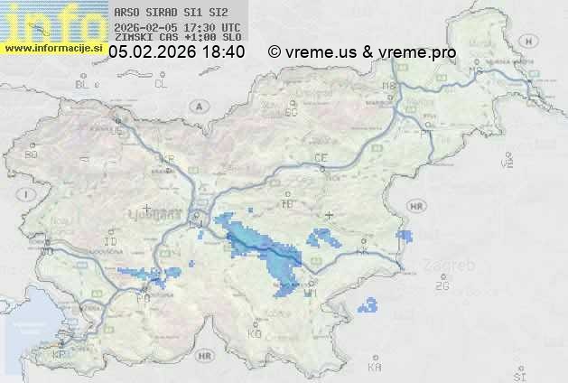 Radarska karta padavin