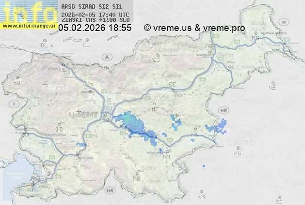 Radarska karta padavin