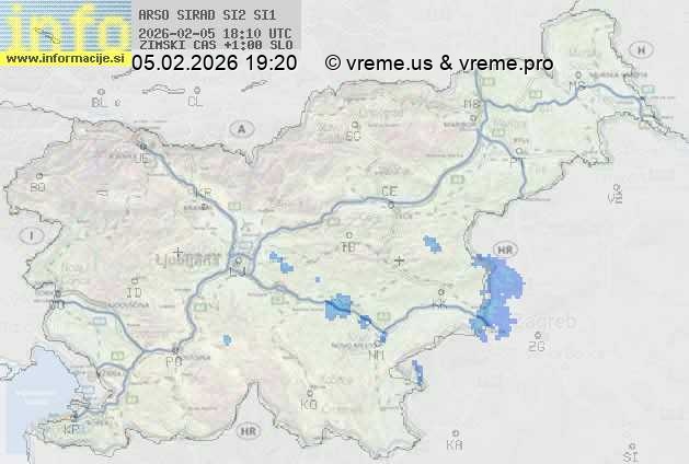 Radarska karta padavin