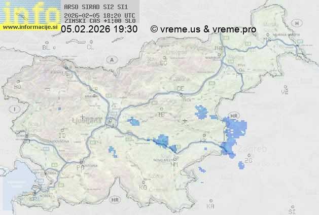 Radarska karta padavin